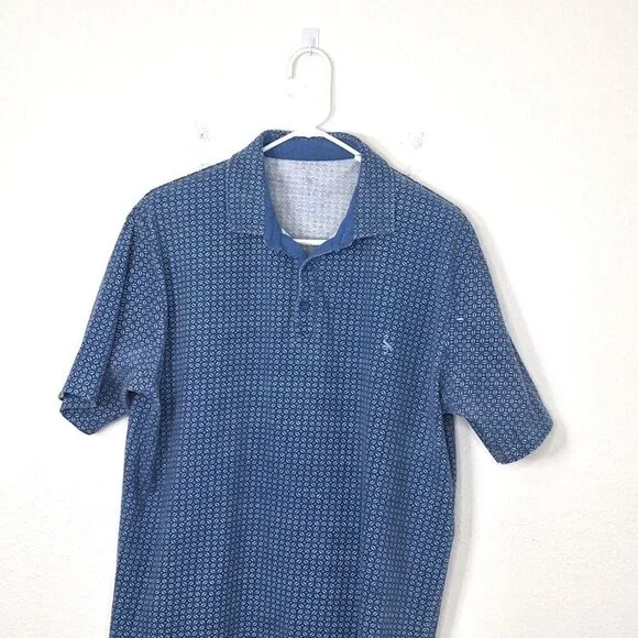 Tailorbyrd Mens Polo Shirt Sz XXL Geo Print Colorful Preppy Golf Boho Artsy - Picture 2 of 16